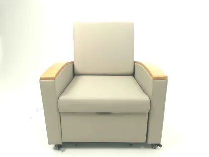 Healthcare Hospital Furniture: Patient Room Companion Sofa Bed