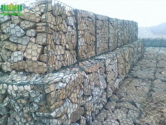 Hot Dipped Galvanized Hexagonal Wire Mesh Gabion Basket