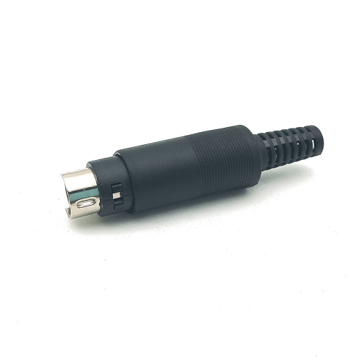Male Mini DIN Plug Connector S-video Adapter