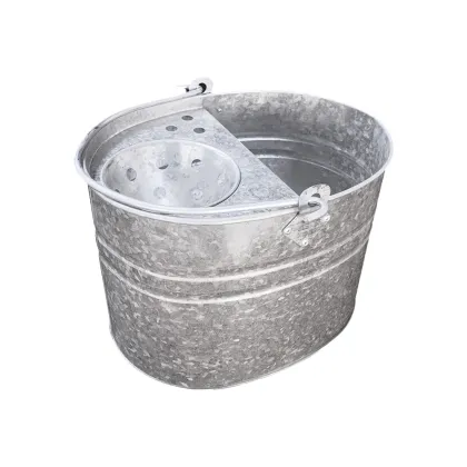 Best Metal Galvanized Cedar Mop Bucket With Wringer