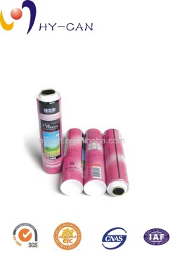 air freshener empty tin can empty body spray aerosol can with CMYK printing