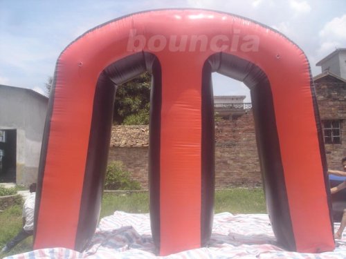 Red Commercial Grade Pvc Tarpaulin Inflatable Paintball Bunker Bun15