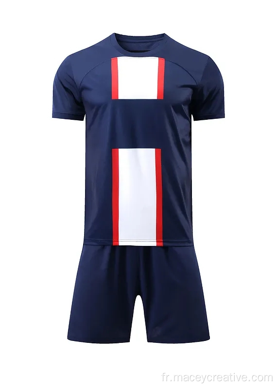 Kits de formation d'équipe Short Shirt set les uniformes de football