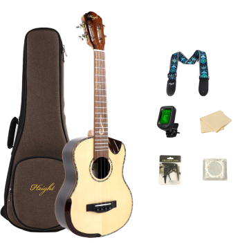 Venta en caliente: ukelele premium sólido de abeto sólido 26 "