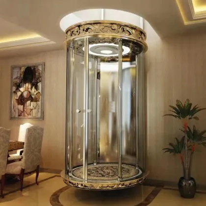 Villa Round Residential Glass Elevators Panoramic Elevator