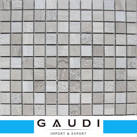 300x300mm Low price china hotel mosaic tiles with mesh back