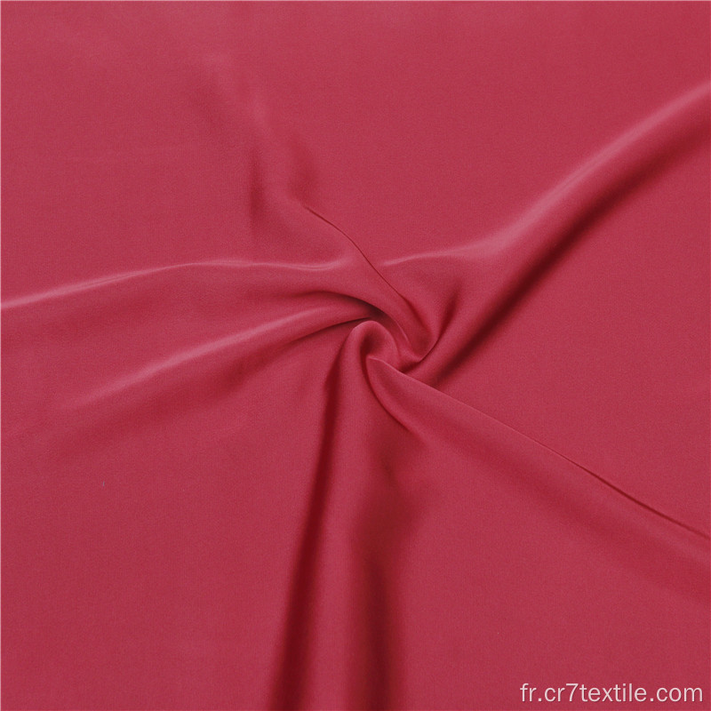 58 pouces Spandex Satin Polyester Tissu teint en mousseline de soie