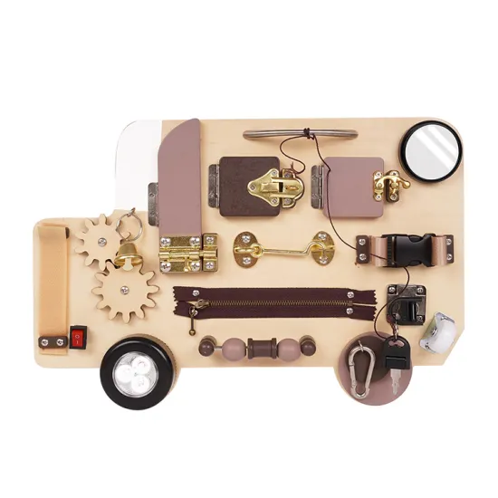 Top Selling Wooden Busy Board: An Educational Toy for Early Skills Development and Montessori Toddlers