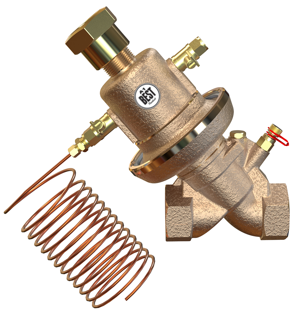 Self-actuated differential pressure control valve DN20