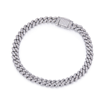 Premium Lab Diamond Cuban Cuban Link လက်ကောက်