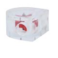 1pc Acrylic Semicircle 2 Way Flow Meter Indicator Port PC Computer Liquid Water Cooling System Accessory