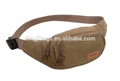 Wholesale sport portable canvas waist pack bag