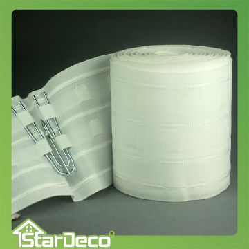 Stardeco 100% Polyester Transparent Nylon Curtain Tape