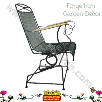 High Quality Wrought Iron Coil Spring Barrel Chair