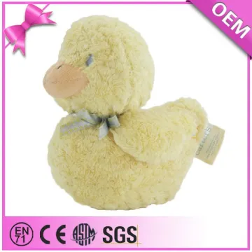 OEM eco friendly custom baby soft toy stuffed duck, plush yellow duck toy