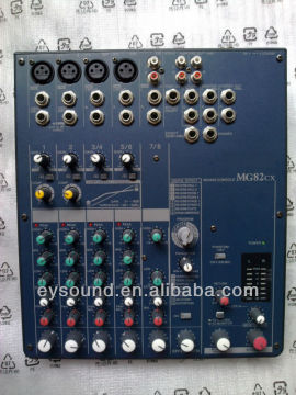 Pro audio 8ch sound mixer MG82