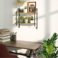 Wood Iron Rack Wall Mountable Rack Shelf