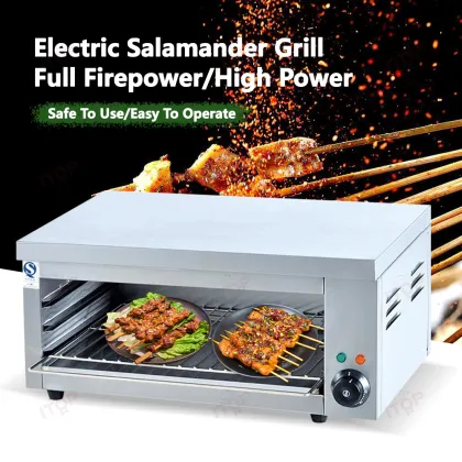 Big Commercial Countertop Gas Grill Salamander Machine