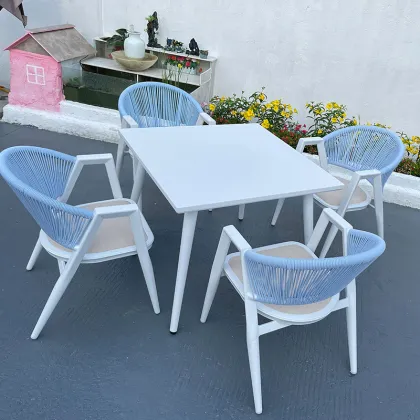 chair table set garden rope garden furniture