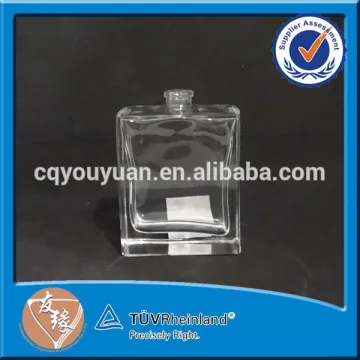 China square shape 50ml capacity small empty perfume bottles