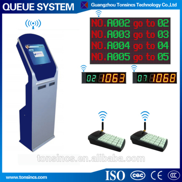 Custom Dual Printer 17"Bank/Hospital Queue Management System Ticket Dispenser Kiosk
