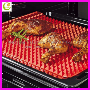 Recommend product OEM accepted fat reducing silicon cooking mat oven mat