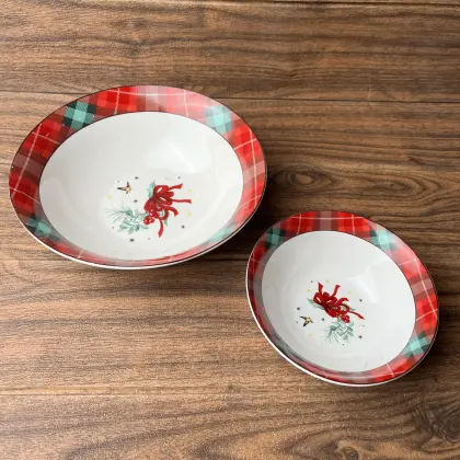 Modern Eco-Friendly PET RPET Dinnerware Set - Recycled Plastic Bowl and Plate Stock