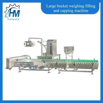 Bottling Line Filling Capping Large Bucket Paint Antifreeze Cleaning Agent
