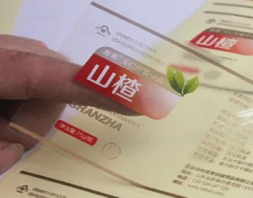 Custom Waterproof Transparent Self Adhesive Sticker Label