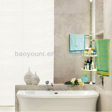 BAOYOUNI bath soap storage shelves plastic bathroom shelf bath supplies extendable rack DQ-0931