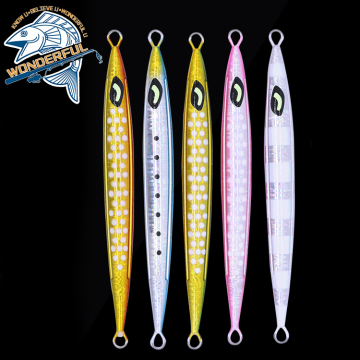 Stokta: Metal Big Game Deep Sea Luminous Jigging Lures (100g-300g, 170mm)