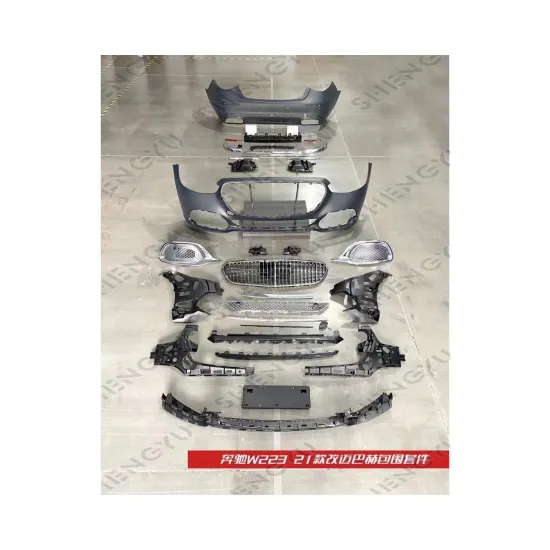 Changing Benz W223 Spare Parts to Maybach Style Front and Rear Bumper Grille