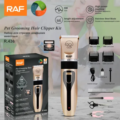 Electric Pet Hair Clippers for Premium Grooming: RAF Clippers, Dog Shavers & Cat Grooming Sets