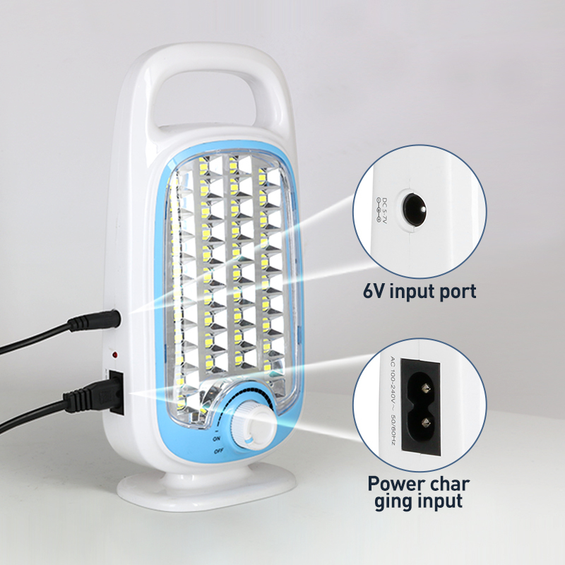 Portable LED Rechargeable Emergency Light Camping Lantern