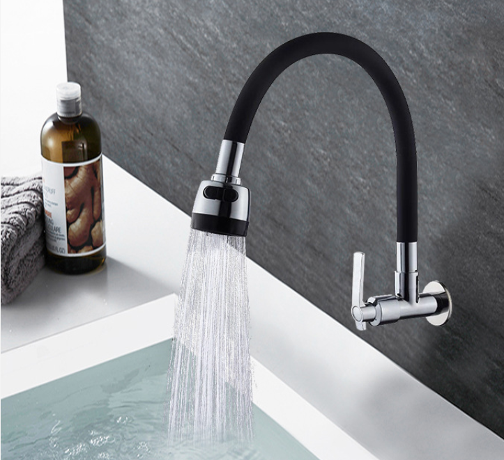 Maggie: Wall mounted kitchen faucet tap cold water only factory wholesale flexible hose kitchen faucet tap