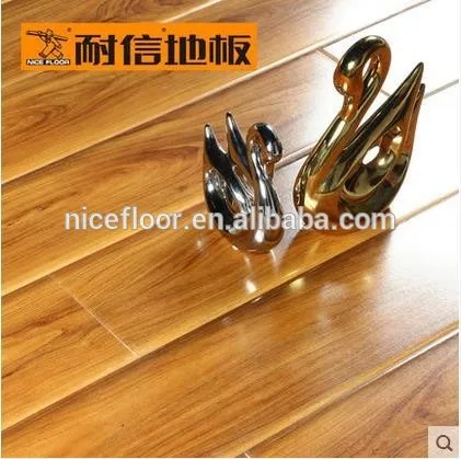 12mm High gloss glitter sauna laminate wood flooring