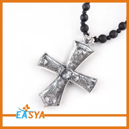 Elegant Jewelry Red Stone Cross Necklace