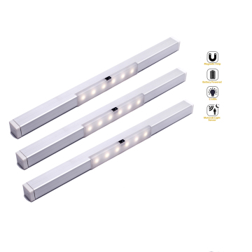 Wireless Motion Sensor LED Light for Furniture: Portable Cabinet, Drawer, and Wardrobe with AAA Battery and Infrared/Passive Infrared Technology