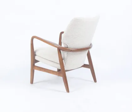 Modern designer Solid wood Wool Blend Carlo Chair