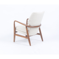 Cadeira de Carlo de mistura de lã de madeira sólida de designer moderno