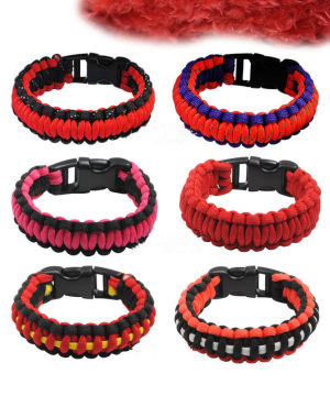 Customized Braided Rope Bracelet , Multi - Colored Braided Sports Bangle