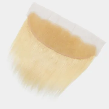 Wholesale Real Virgin Human Hair Silk Straight 13X6 613 Blonde Transparent Lace Frontal Brazilian Hair HD Swiss Lace Frontal