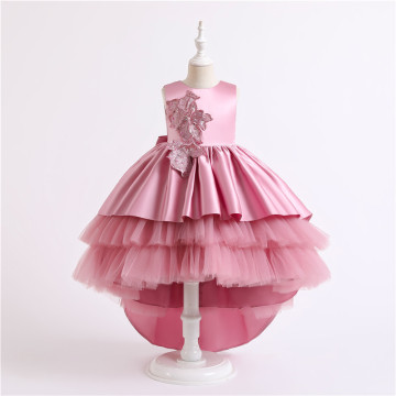 Wholesale Summer Unicorn Ruffles Clothing Costume Birthday Party flower girl dresses lace