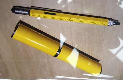 mutlti-function pen packed in a aluminum pen tube
