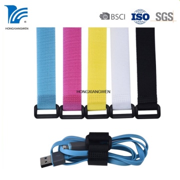 Reusable Nylon Hook and Loop Fastener Cable Ties