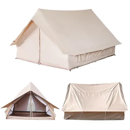 Camp Indian Tent Outdoor Double Camping Hut Tent Thicken Cotton Camping Eaves Tent