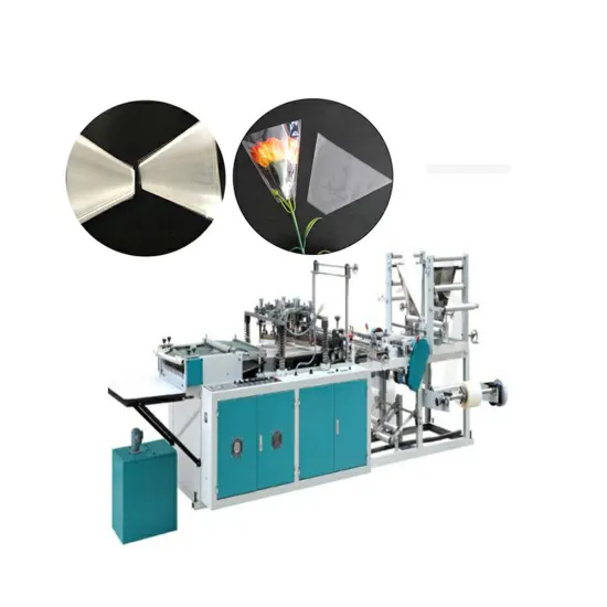 DRQ-E500 High-Speed Plastic Bag Folding and Flower Bag Making Machine for Efficient Manufacturing of Profiled Flower Bags