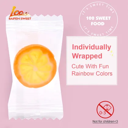 OEM Fruit Slices Candy - 10 Classic Tropical Flavors, Bulk & Individually Wrapped