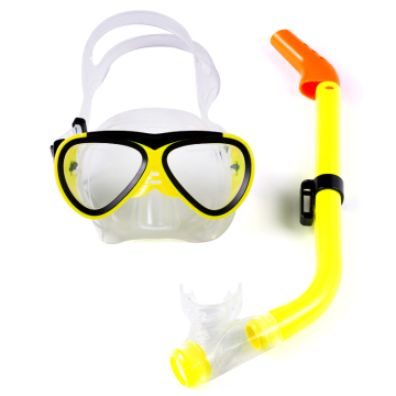 Kids Snorkeling Set: Small Volume Dive Mask with Tempered Glass for Children