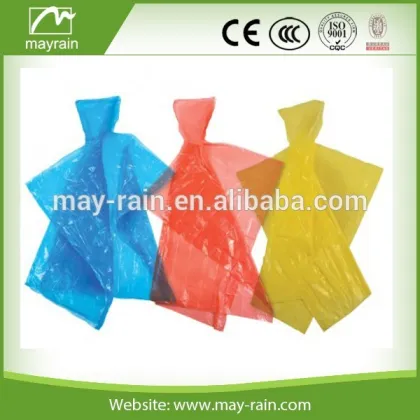 colorful & clear plastic raincoat
